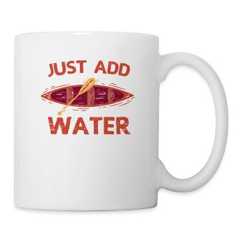 Easily add water Fun kayak sports - Mug - white - Right
