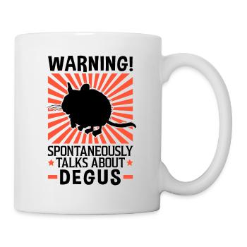 Spontaneously talks about Degus rodent - Mug - white - Right