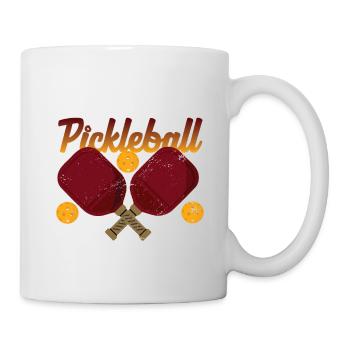 Outdoor Gartenspiel Lustiges Pickleball Design mit - Tasse - Weiß - Rechts