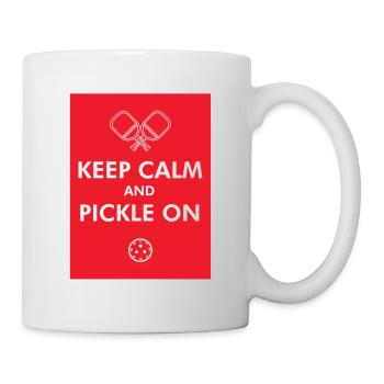 Outdoor Gartenspiel Lustiges Pickleball Design mit - Tasse - Weiß - Rechts