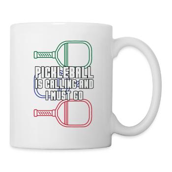 Outdoor Gartenspiel Lustiges Pickleball Design mit - Tasse - Weiß - Rechts