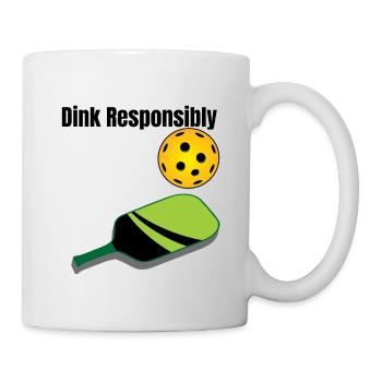 Outdoor Gartenspiel Lustiges Pickleball Design mit - Tasse - Weiß - Rechts