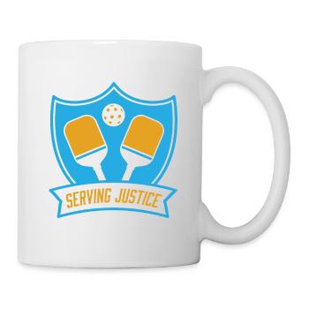 Outdoor Gartenspiel Lustiges Pickleball Design mit - Tasse - Weiß - Rechts