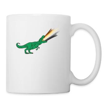 Drapeau de l’ours LGBTQ - Dinosaures - Mug blanc - blanc - Droite