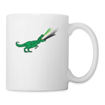 LGBTQ Aromantic Flag - Dinosaurier - Tasse - Weiß - Rechts