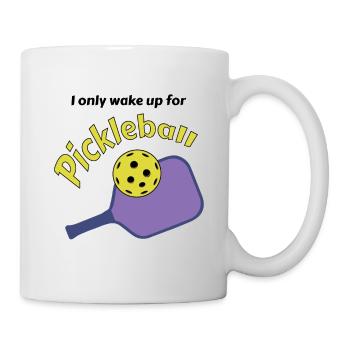 Outdoor Gartenspiel Lustiges Pickleball Design mit - Tasse - Weiß - Rechts
