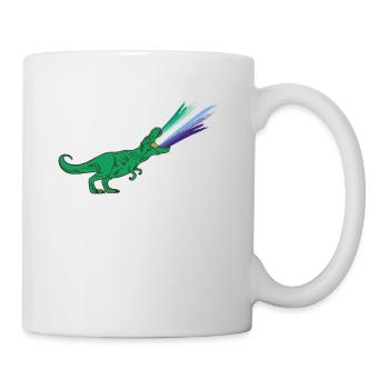 LGBTQ Gay Flag - Dinosaurs - Mug - white - Right