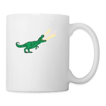 Drapeau polygenre LGBTQ - Dinosaures - Mug blanc - blanc - Droite