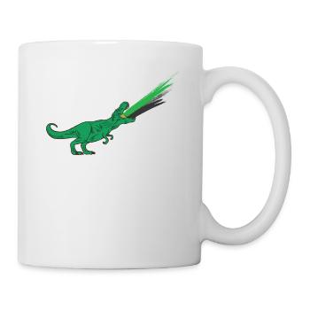 Drapeau LGBTQ Neutrois - Dinosaures - Mug blanc - blanc - Droite