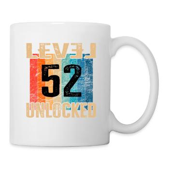 Anniversaire Joyeux anniversaire Niveau débloqué 52 ans - Mug blanc - blanc - Droite