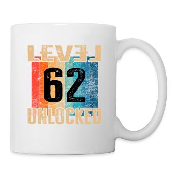 Birthday Happy Birthday Level Unlocked 62 years - Mug - white - Right