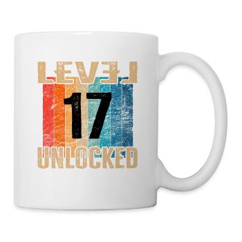 Birthday Happy Birthday Level Unlocked 17 years - Mug - white - Right