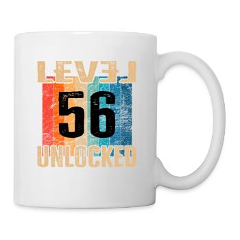Birthday Happy Birthday Level Unlocked 56 years - Mug - white - Right