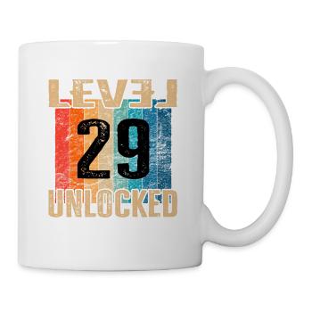 Birthday Happy Birthday Level Unlocked 29 years - Mug - white - Right