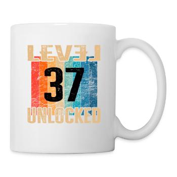 Birthday Happy Birthday Level Unlocked 37 years - Mug - white - Right