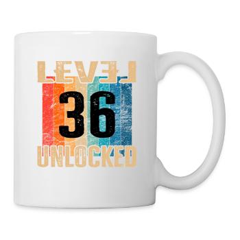 Birthday Happy Birthday Level Unlocked 36 years - Mug - white - Right