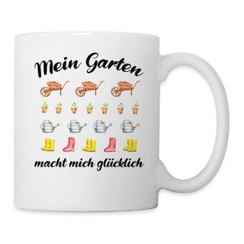 Garten Spruch Gärtner Hobbygärtner Geschenkidee - Tasse - Weiß - Rechts