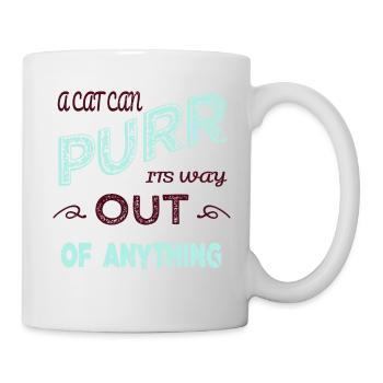 amoureux des animaux génial humour de chat - Mug blanc - blanc - Droite