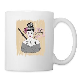 Démons Japonais Geisha Vintage - Mug blanc - blanc - Droite