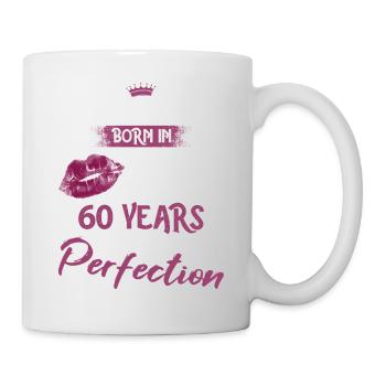 60. Geburtstag 60 Jahre Perfektion Prinzessin 1963 - Tasse - Weiß - Rechts