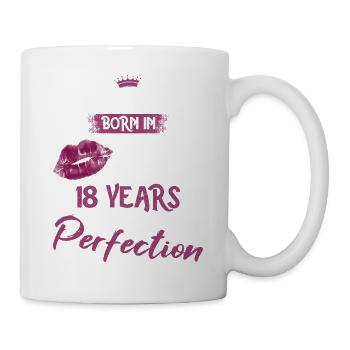 18ème anniversaire 18 ans de perfection Princesse 2005 - Mug blanc - blanc - Droite