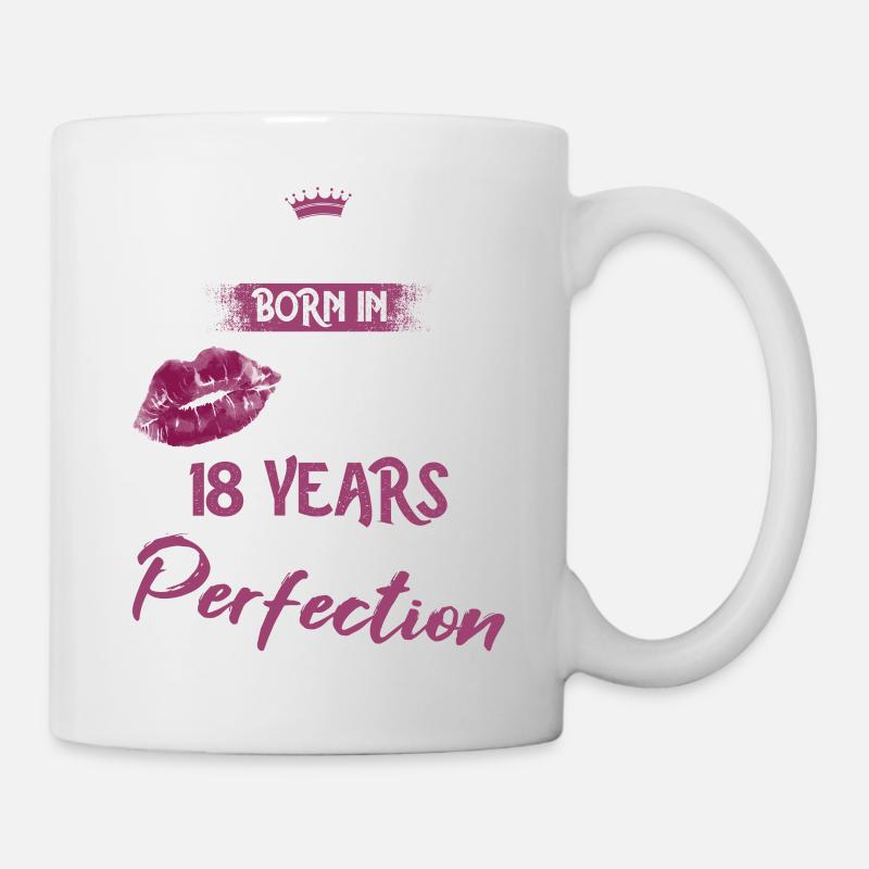18ème anniversaire 18 ans de perfection Princesse 2005 - Mug blanc - blanc