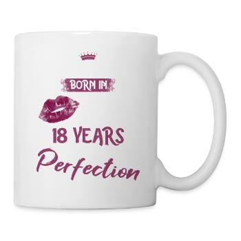 18th birthday 18 years perfection Princess 2004 - Mug - white - Right