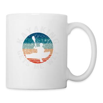 Fun Kayak White Water Lake Kayaker Kayaker Kayak - Mug - white - Right