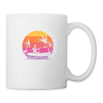 Ich bin lieber am See Kajakfahren Lustiges Kanuing - Tasse - Weiß - Rechts