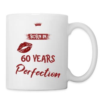 60. Geburtstag 60 Jahre Perfektion Prinzessin 1963 - Tasse - Weiß - Rechts