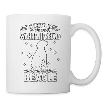 Hundetraining Beagle Hunde Fan Beagle - Tasse - Weiß - Rechts