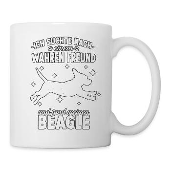 Beagle Hundeschule Beagle Gassi Hunde - Tasse - Weiß - Rechts