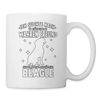 Beagle Lustiges Beagle Gassi Hundesport - Tasse - Weiß - Rechts