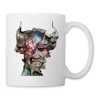 Cyber Demon Face - Tasse - Weiß - Rechts