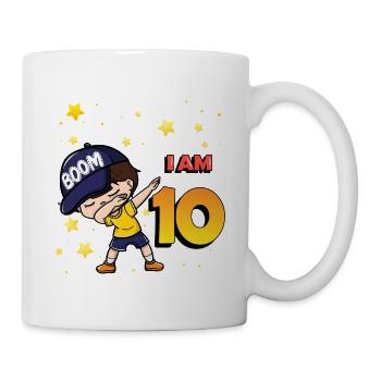 Boom I'm 10 | Birthday Boy | 10th Birthday Party - Mug - white - Right