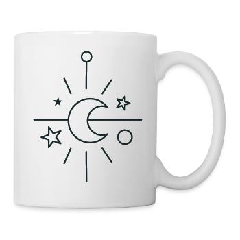 BOHO Central crescent moon - Mug - white - Right
