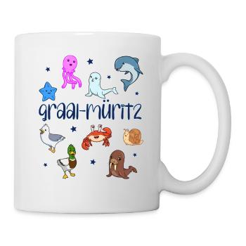 Süße Tiere in Graal-Müritz - Tasse - Weiß - Rechts