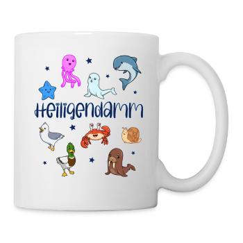 Süße Tiere in Heiligendamm - Tasse - Weiß - Rechts