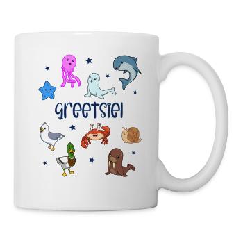 Süße Tiere in Greetsiel - Tasse - Weiß - Rechts