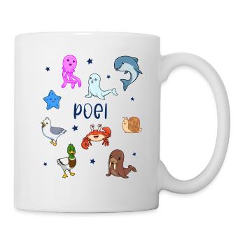 Süße Tiere in Poel - Tasse - Weiß - Rechts