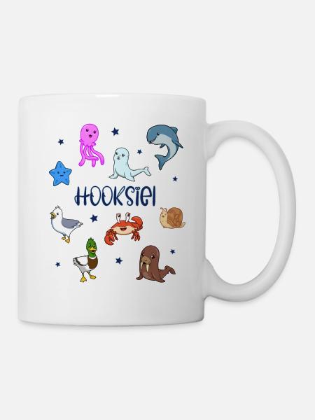 Süße Tiere in Hooksiel - Tasse - Weiß
