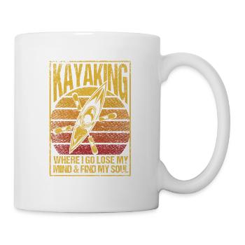 Kayaking Where I Lose My Mind Funny - Mug - white - Right