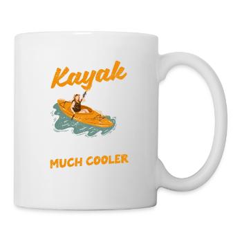 Je suis une fille de kayak, comme une normale - Mug blanc - blanc - Droite