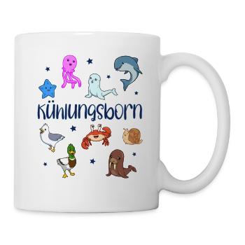 Süße Tiere in Kühlungsborn - Tasse - Weiß - Rechts
