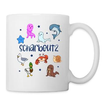 Süße Tiere in Scharbeutz - Tasse - Weiß - Rechts