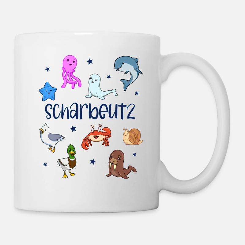 Süße Tiere in Scharbeutz - Tasse - Weiß