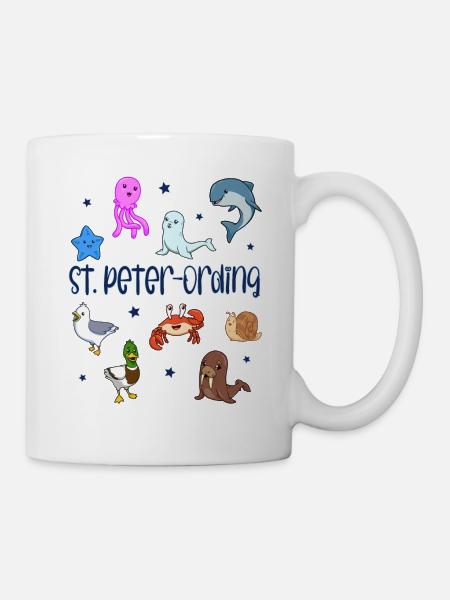 Süße Tiere in St. Peter-Ordíng - Tasse - Weiß