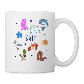 Süße Tiere in Sylt - Tasse - Weiß - Rechts