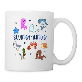 Süße Tiere in Swinemünde - Tasse - Weiß - Rechts