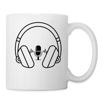 Kopfhörer Mikrofon Musik No Music on a Dead Planet - Tasse - Weiß - Rechts